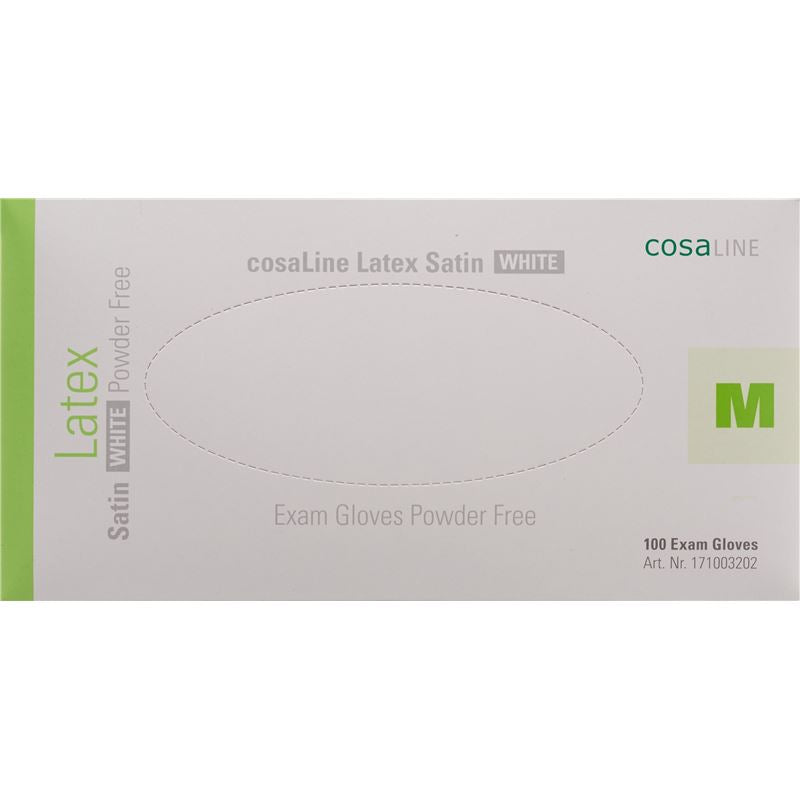 COSALINE UHS M Latex Sat weiss puderf 100 Stk