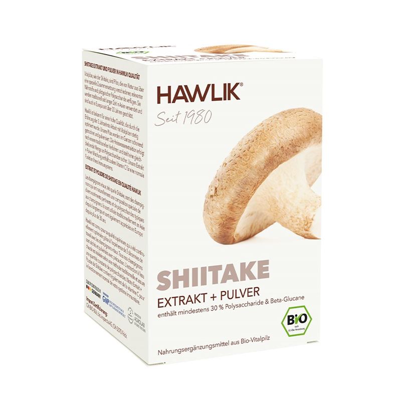 HAWLIK Shiitake Extrakt + Pulver Kaps 120 Stk