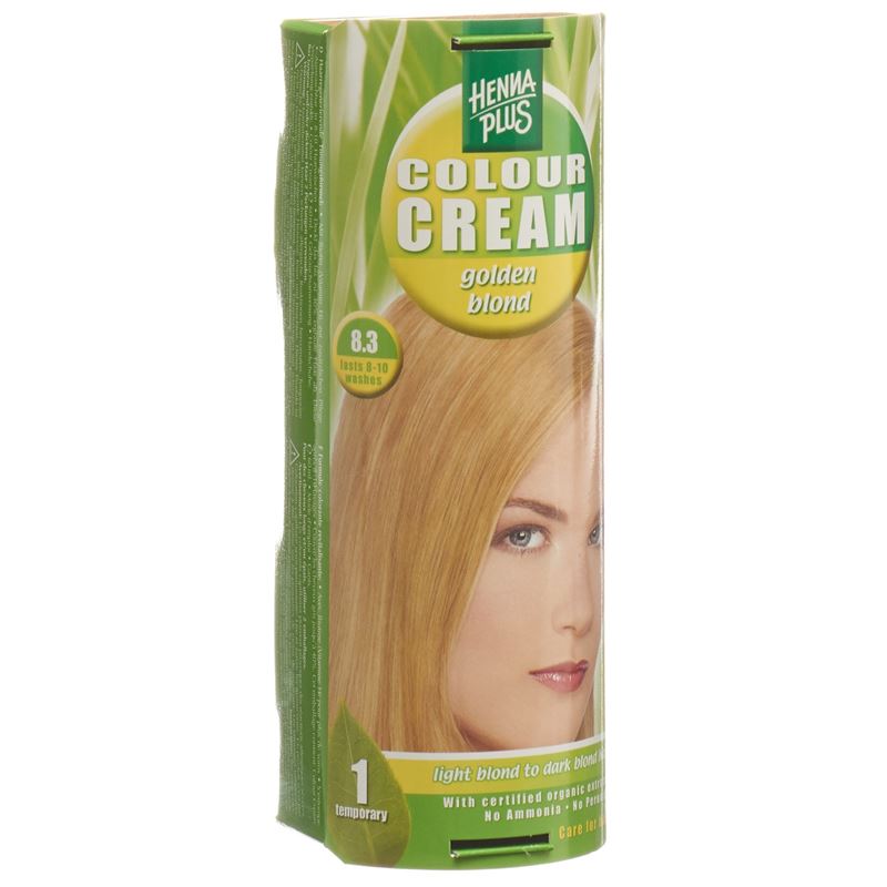 HENNA PLUS Colour Cream 8.3 gold blond 60 ml