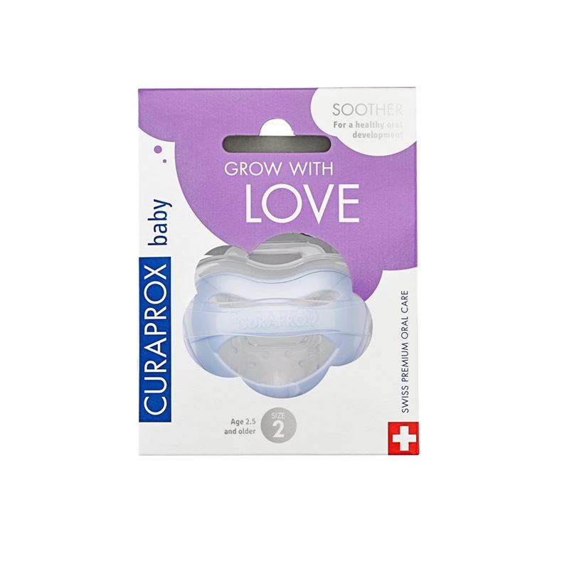 CURAPROX baby Schnuller Gr2 hellblau single