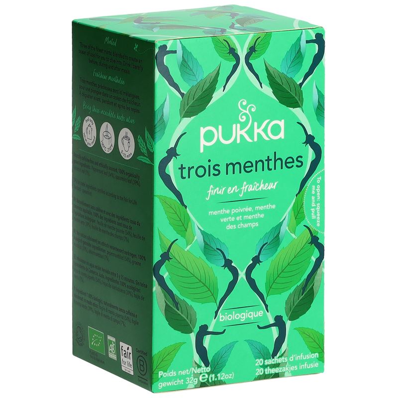 PUKKA Trois Menthes Thé bio Btl 20 Stk