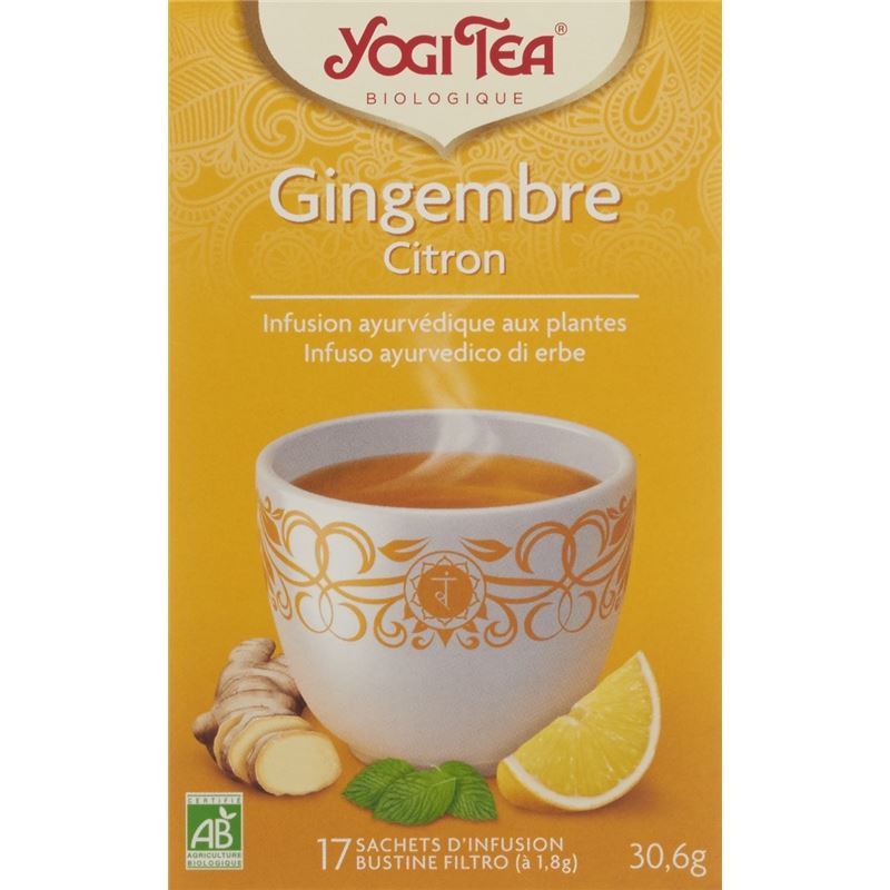 YOGI TEA Ingwer Zitrone Tee 17 Btl 1.8 g