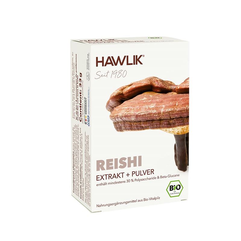 HAWLIK Reishi Extrakt + Pulver Kaps 60 Stk