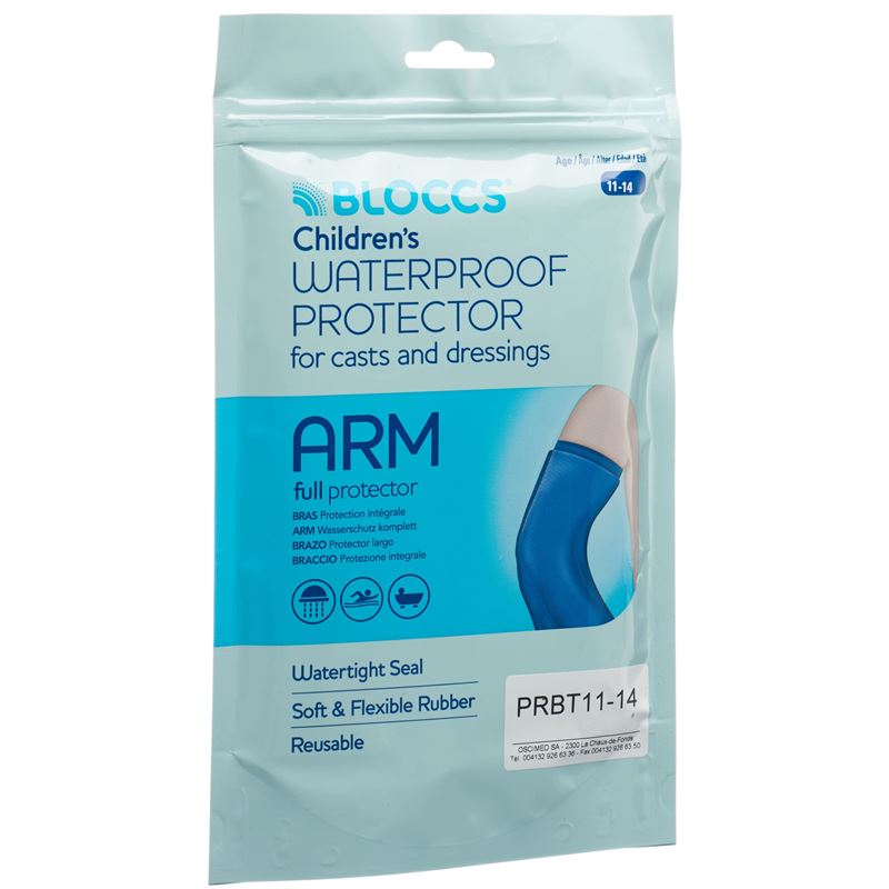 BLOCCS Bad Dusch Wasserschutz Arm 20-33/66cm Kind