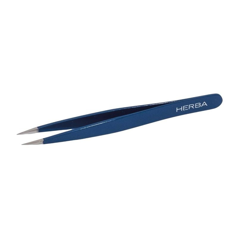 HERBA Pinzette spitz Inox blau
