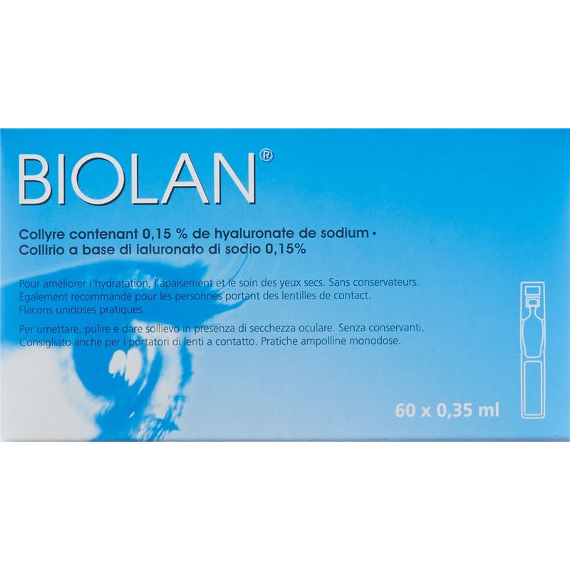 BIOLAN Gtt Opht 60 Monodos 0.35 ml