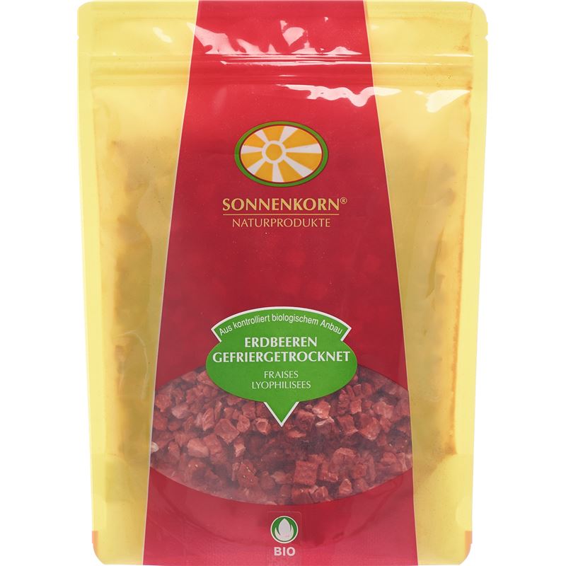 SONNENKORN Erdbeeren gefriergetrock Bio Knosp 40 g