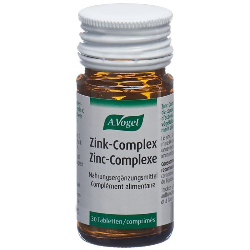 VOGEL Zink-Complex Tabl Glasfl 30 Stk