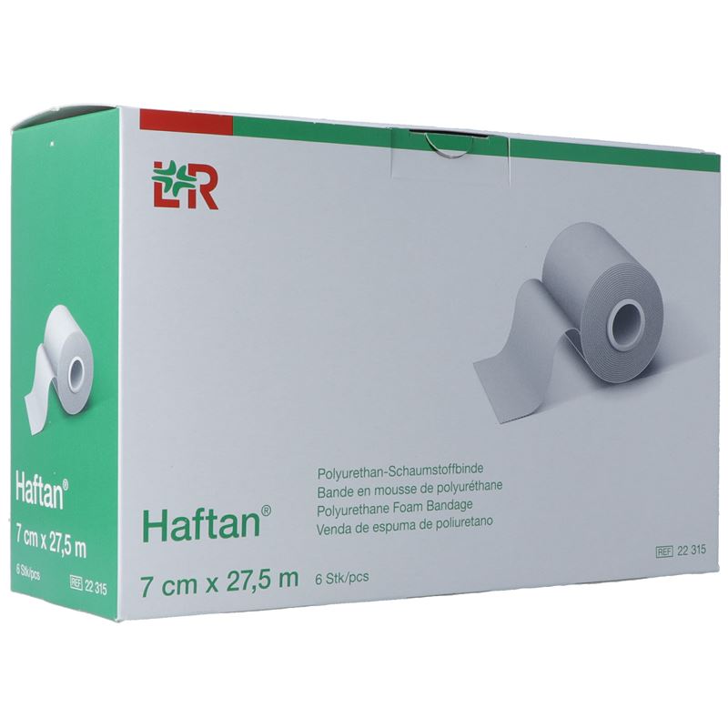 HAFTAN Schaumstoffbinden 27.5mx7cm Rolle 6 Stk