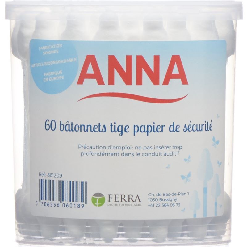ANNA Wattestäbchen Sicherheit 60 Stk