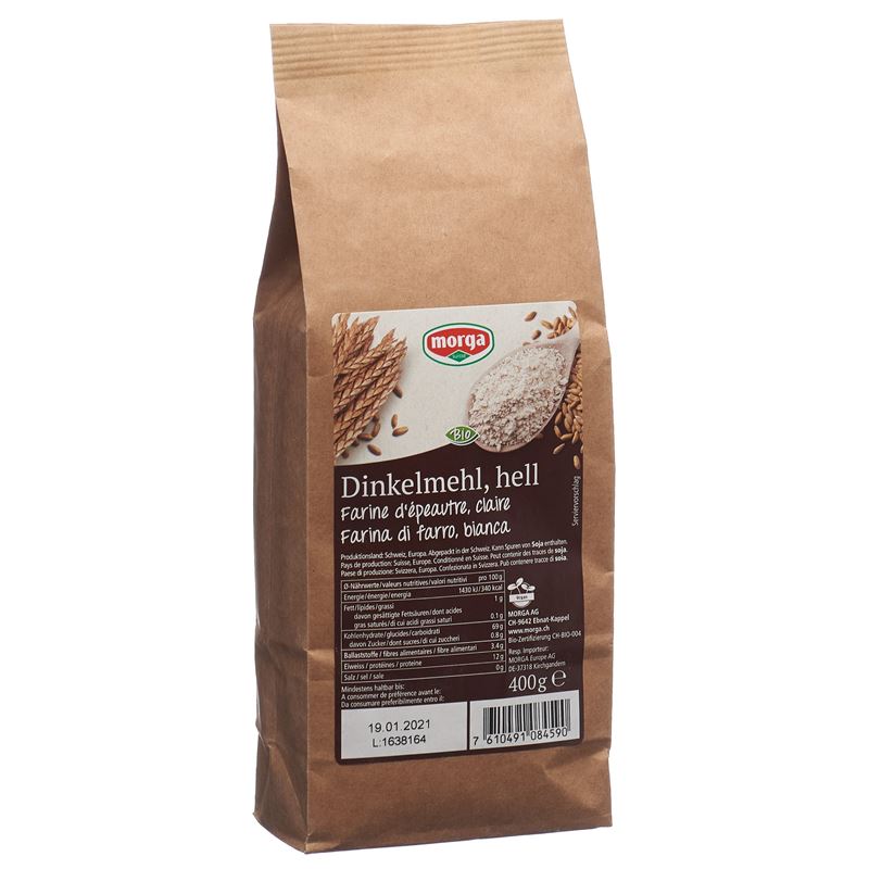 MORGA Dinkelmehl hell Bio Btl 400 g