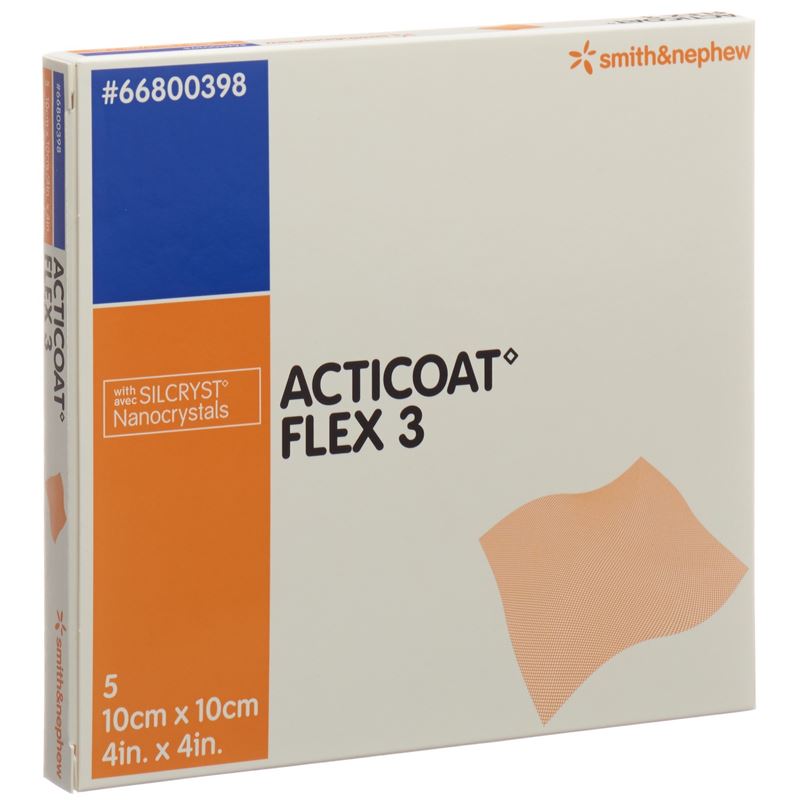 ACTICOAT FLEX 3 Wundverband 10x10cm 5 Stk