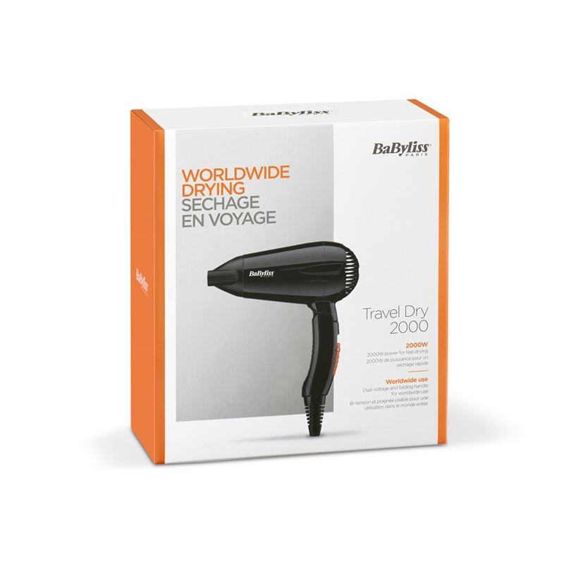BABYLISS Haartrockner Travel Dry 2000 W