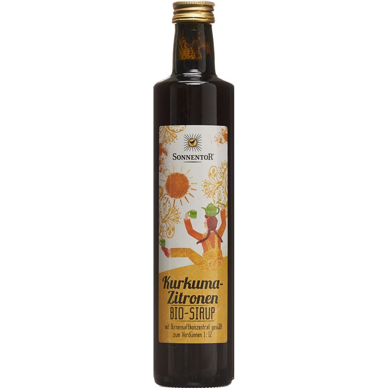 SONNENTOR Kurkuma-Zitronen Sirup Glasfl 500 ml