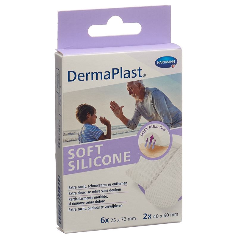 DERMAPLAST Soft Silicone Strips 8 Stk