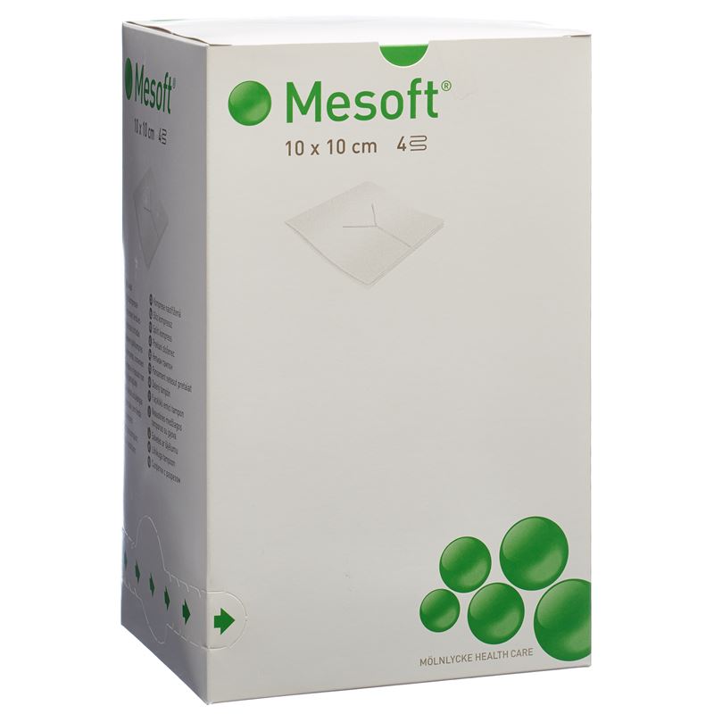 MESOFT NW Schlitzkompr 10x10cm ster 130 Stk