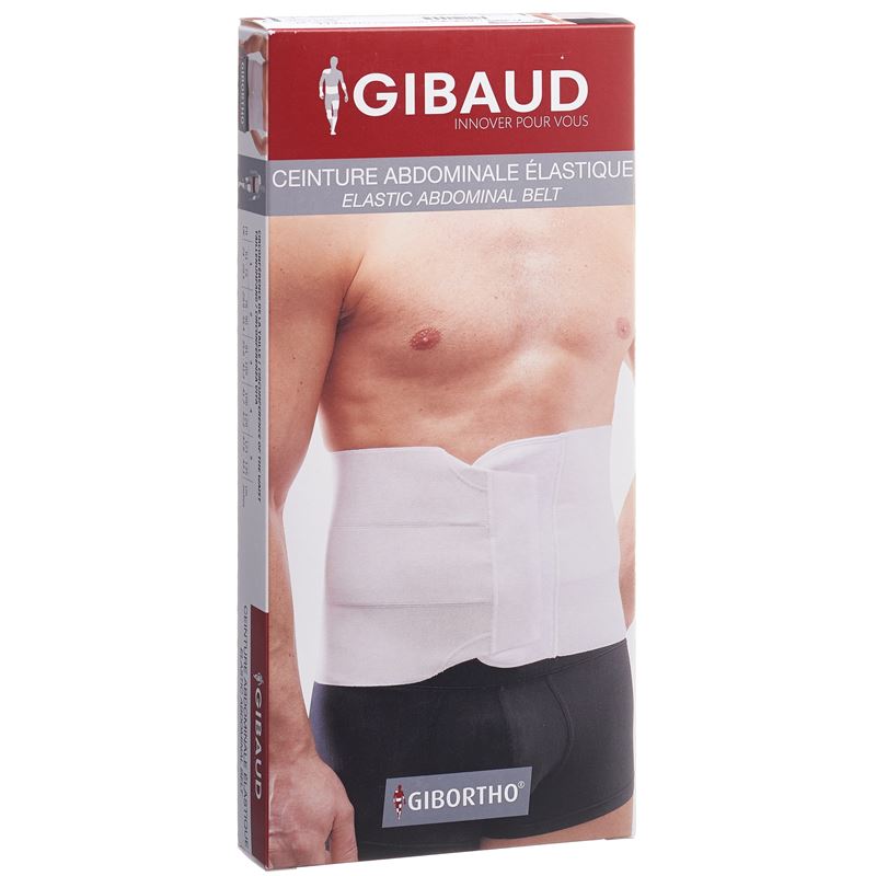 GIBAUD Bauchgurt elastisch Gr3 91-105cm weiss