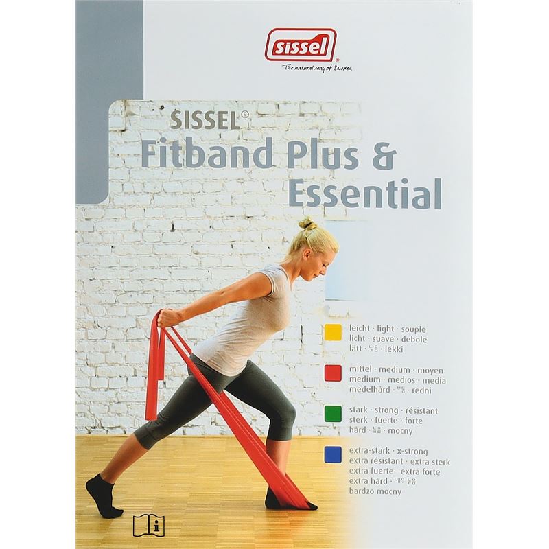 SISSEL Fitband 7.5cmx2m rot mittel