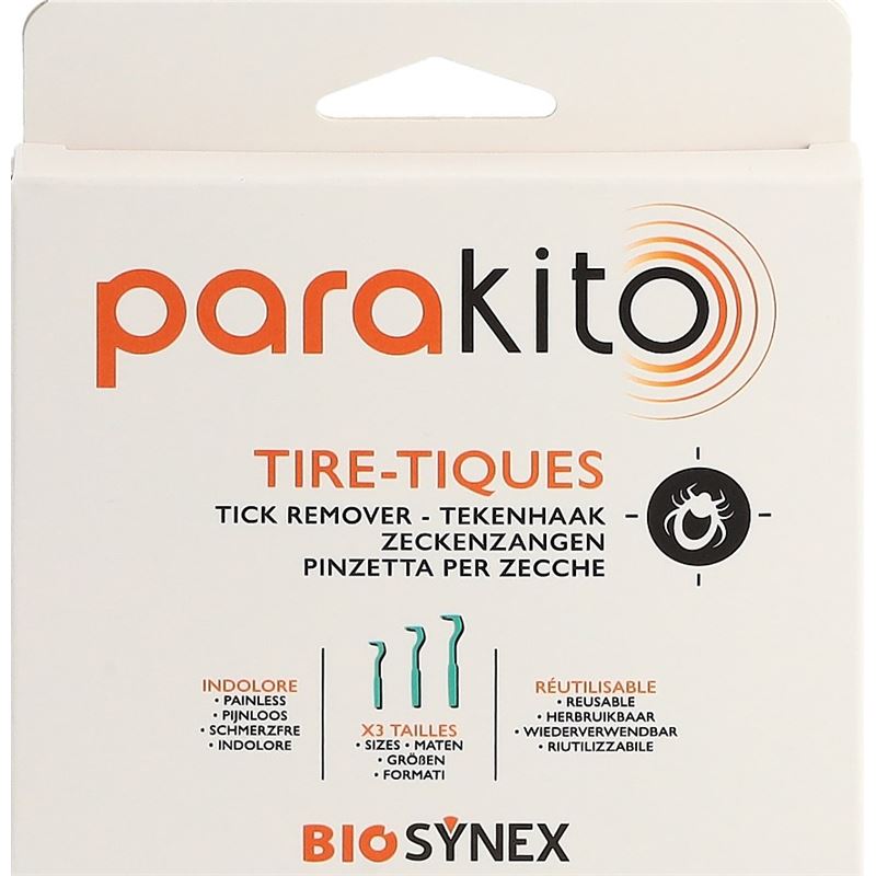 PARAKITO Zeckenzangen 3 Stk