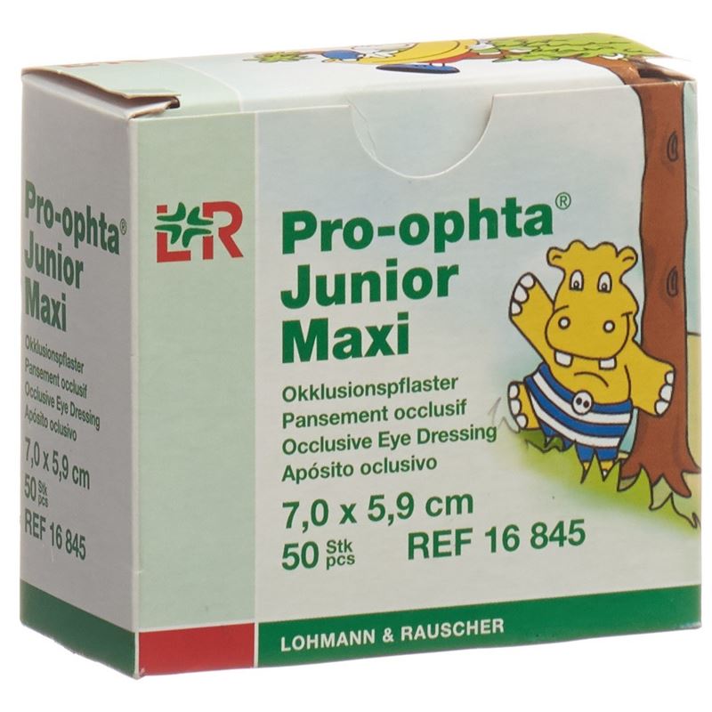 PRO OPHTA Jun Augenpflaster maxi 7.0x5.9cm 50 Stk