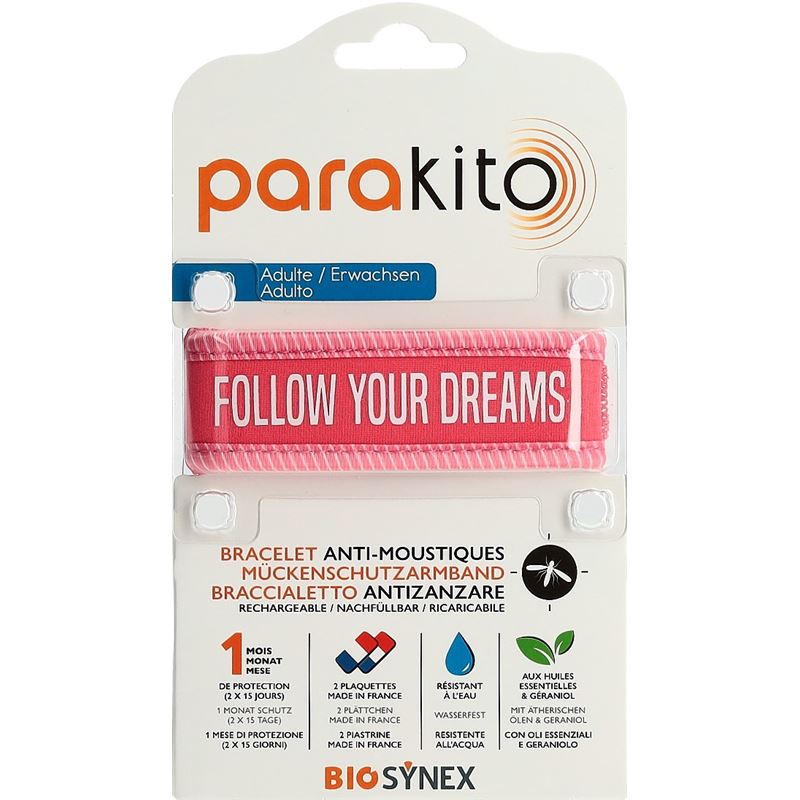 PARAKITO Armband Erwachsene Follow Dreams fuchsia
