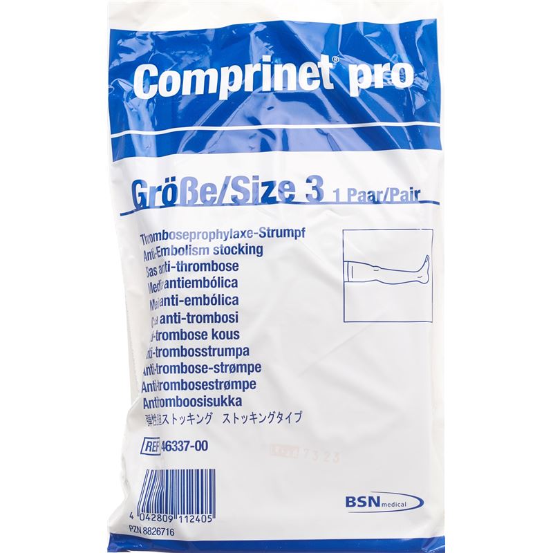 COMPRINET PRO Thrombo A-G Gr3 norm weiss 1 Paar