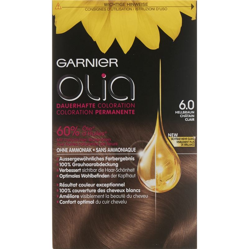 OLIA Haarfarbe 6.0 Hellbraun