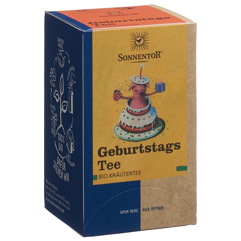 SONNENTOR Geburtstagstee Doppelkammer 18 x 1.5 g