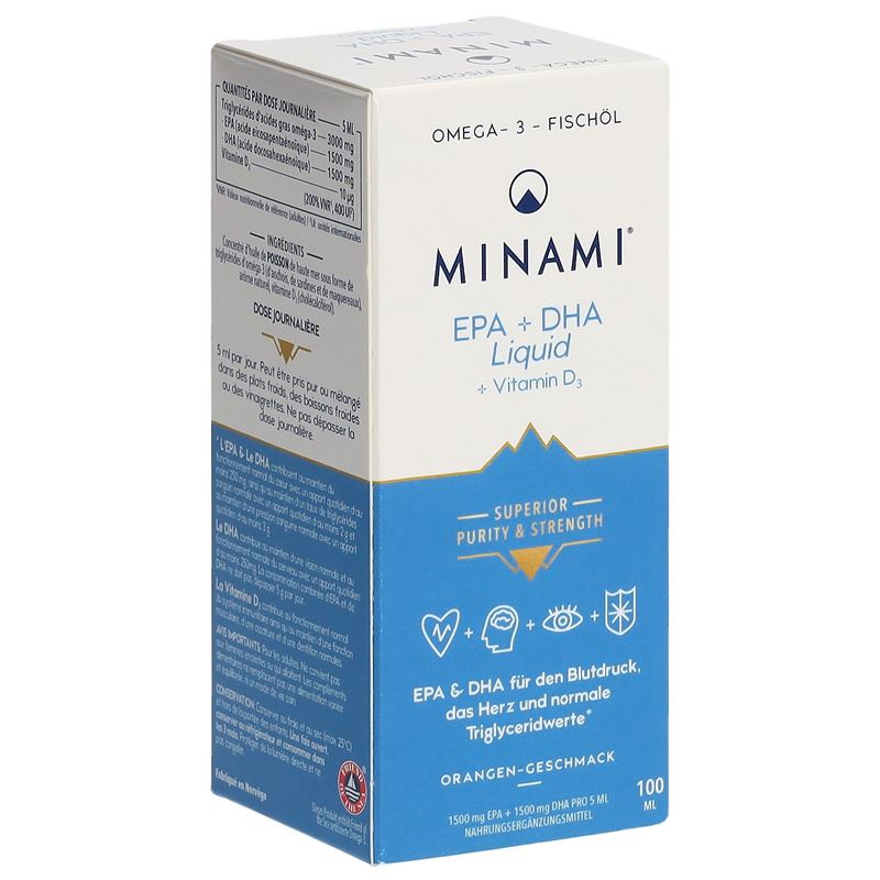 MINAMI EPA+DHA Liquid Glasfl 100 ml