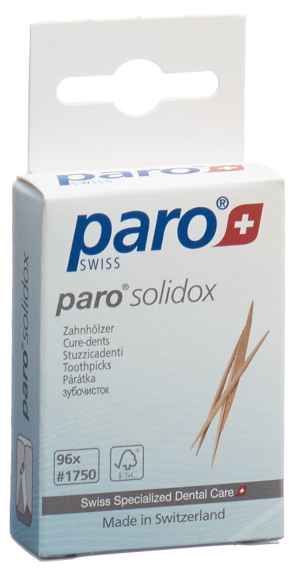 PARO SOLIDOX Zahnholz mittel doppelendig 96 Stk