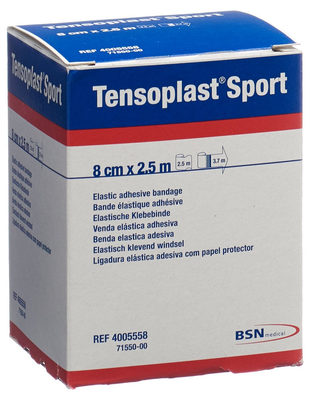 TENSOPLAST SPORT Elastisches Tape 8cmx2.5m