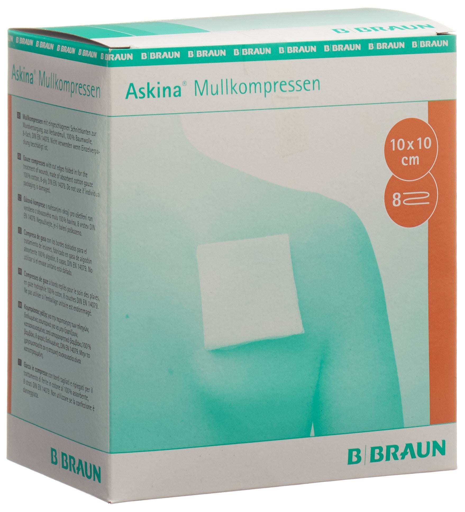 ASKINA Mullkompresse 10cmx10cm ster 25 x 2 Stk