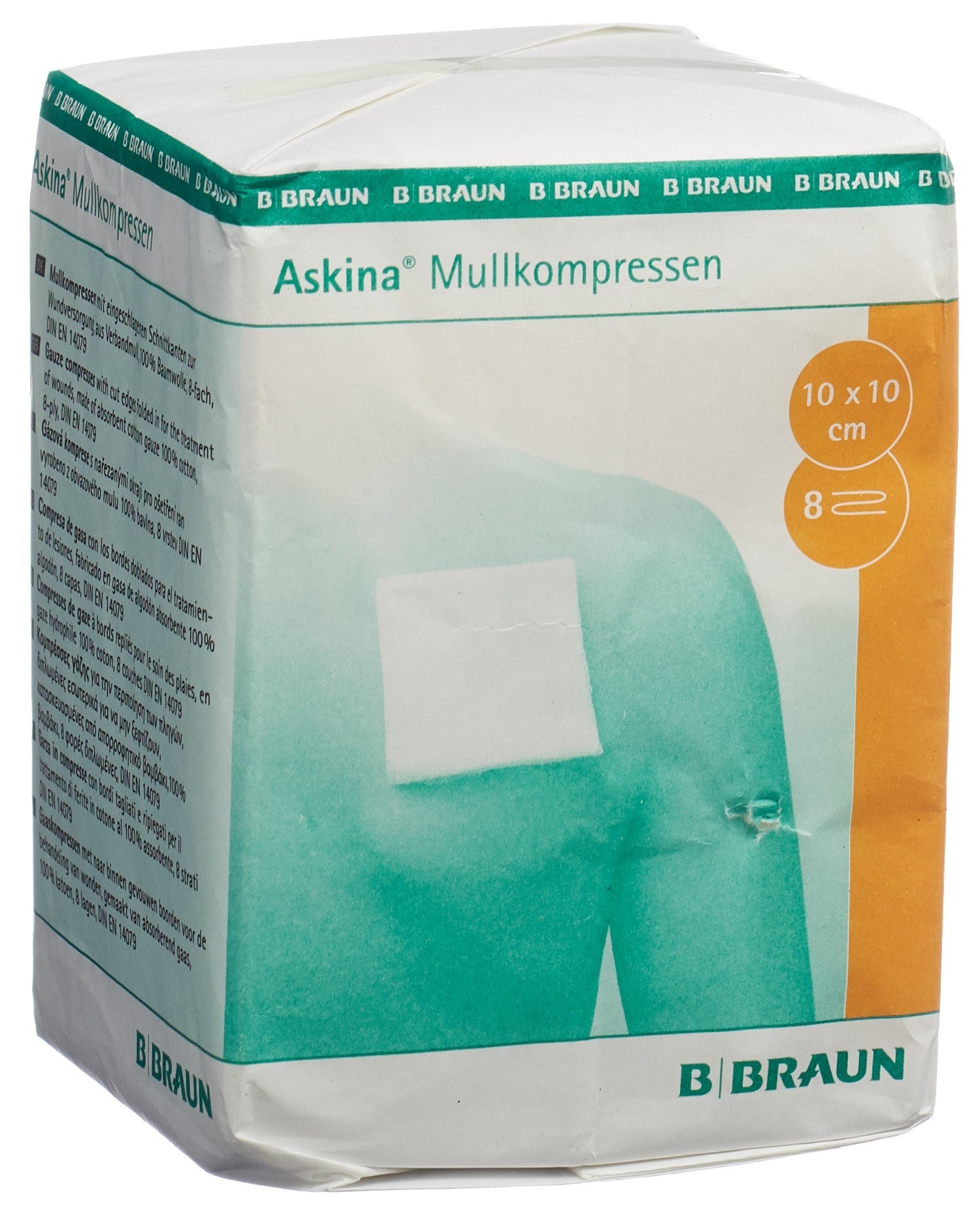 ASKINA Mullkompresse 10cmx10cm 100 Stk