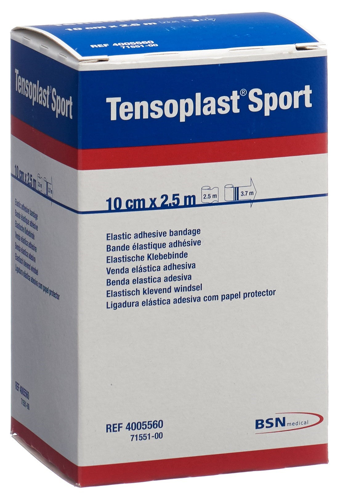 TENSOPLAST SPORT Elastisches Tape 10cmx2.5m