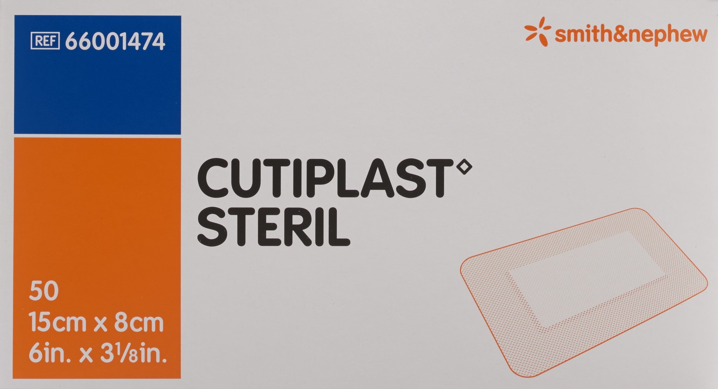 CUTIPLAST STERIL Wundverb 15cmx8cm weiss 50 Stk