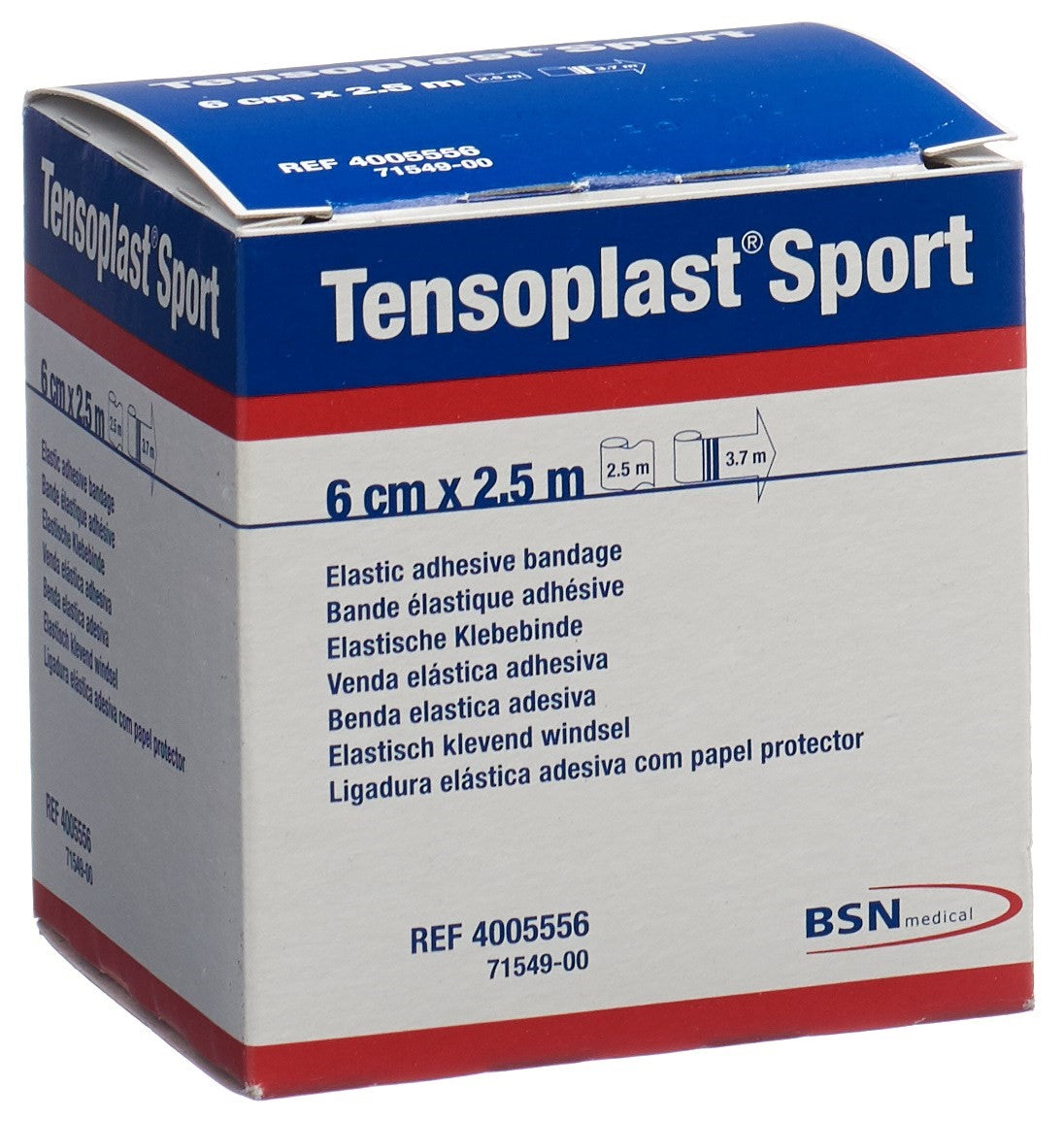 TENSOPLAST SPORT Elastisches Tape 6cmx2.5m