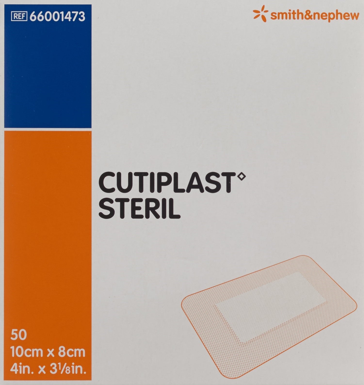 CUTIPLAST STERIL Wundverb 10cmx8cm weiss 50 Stk