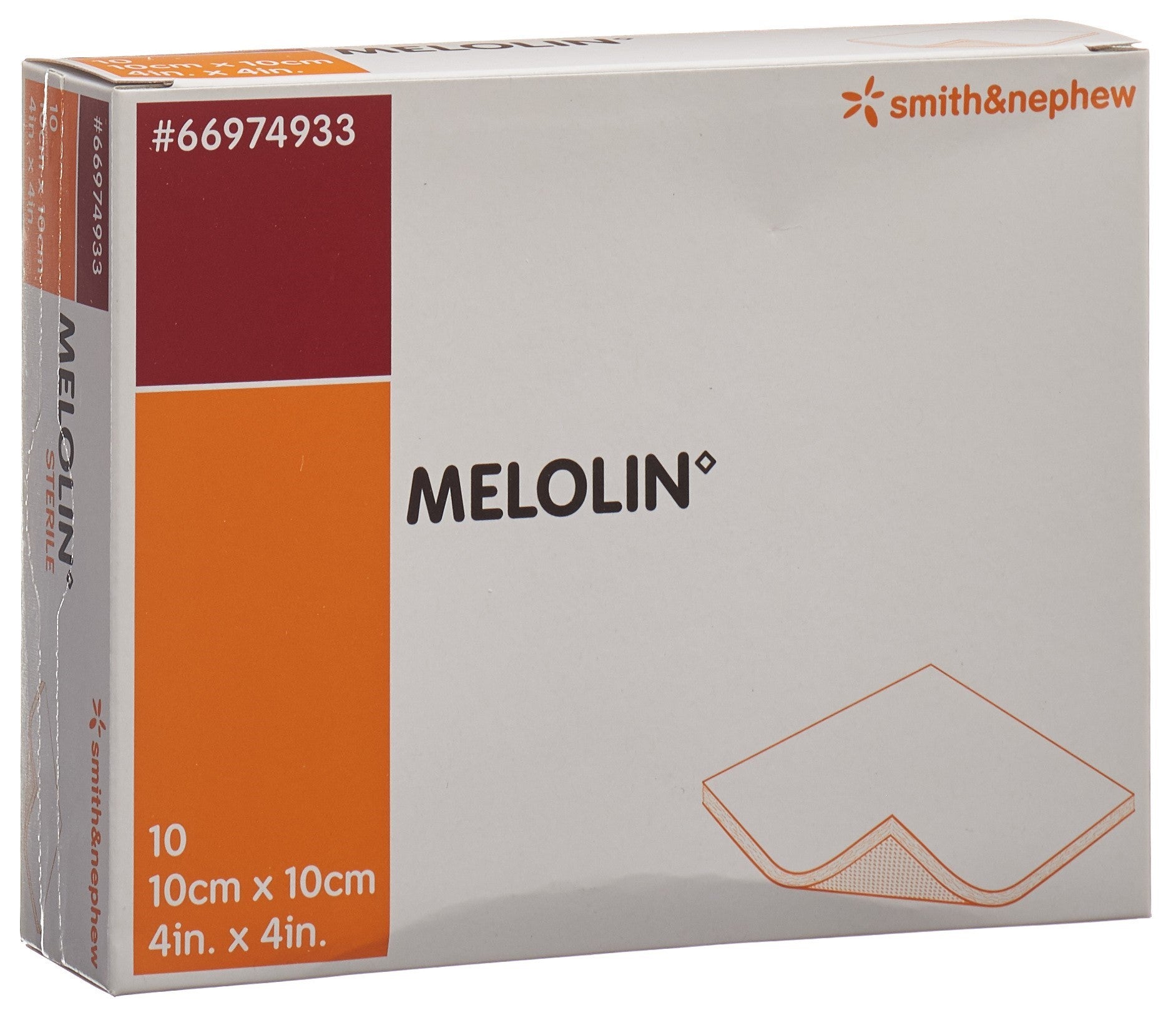 MELOLIN Wundkompressen 10x10cm steril 10 Btl