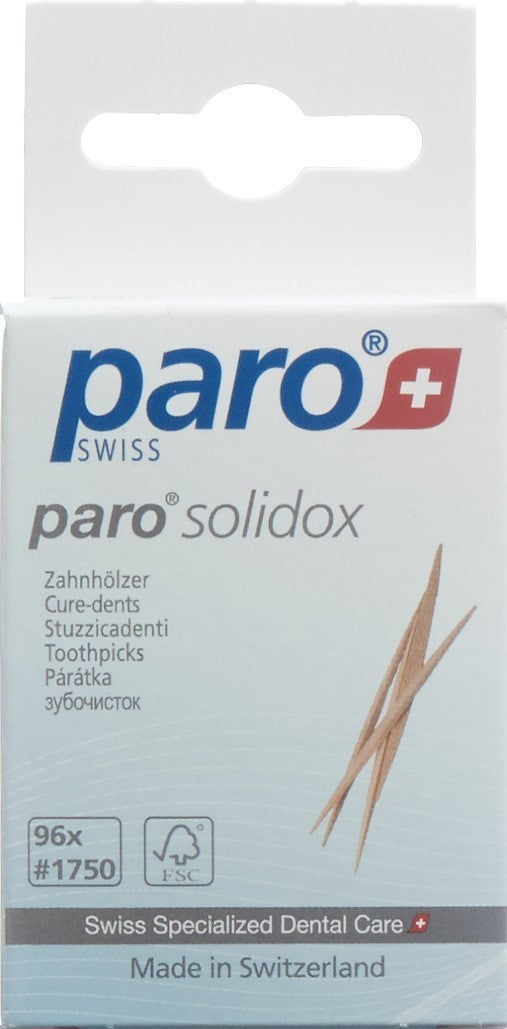 PARO SOLIDOX Zahnholz mittel doppelendig 96 Stk