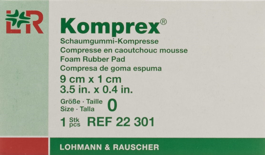 KOMPREX Schaumgummi Kompresse 9x5x1cm