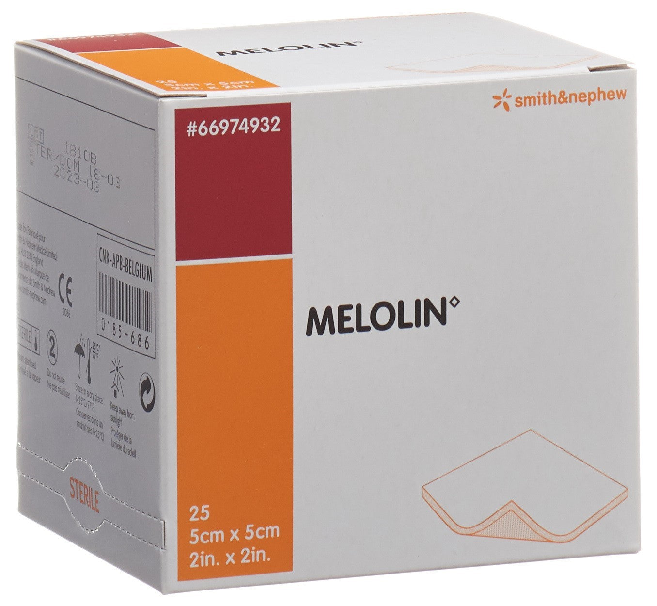 MELOLIN Wundkompressen 5x5cm steril 25 Btl