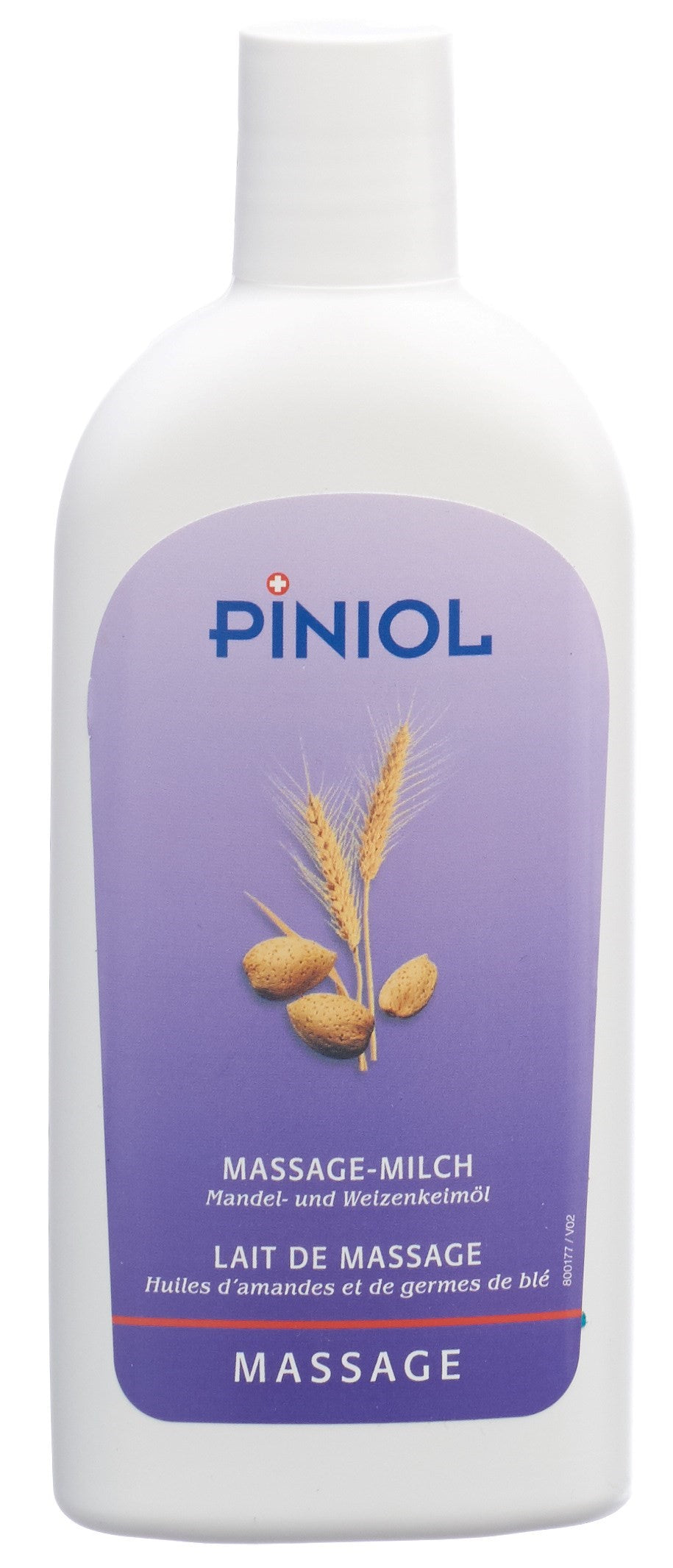 PINIOL Massagemilch m Mandel-Weizenkeimöl 250 ml