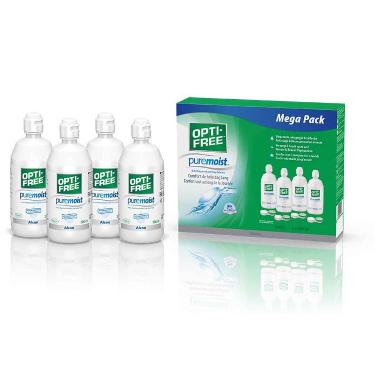 OPTI FREE PureMoist Lösung 4 Fl 300 ml
