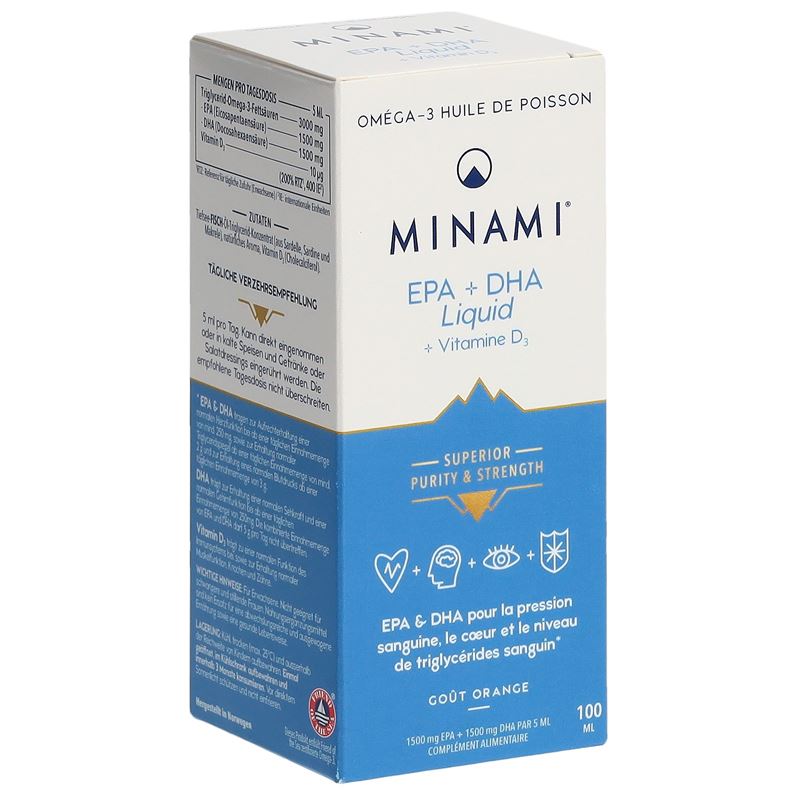MINAMI EPA+DHA Liquid Glasfl 100 ml
