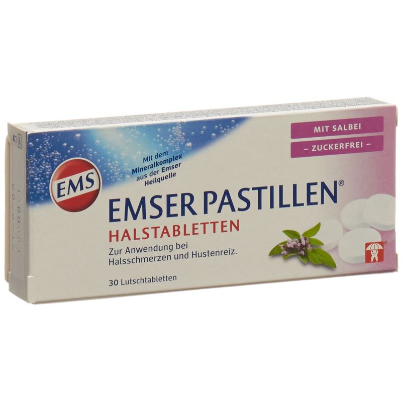 EMSER Pastillen zuckerfrei mit Salbei 30 Stk