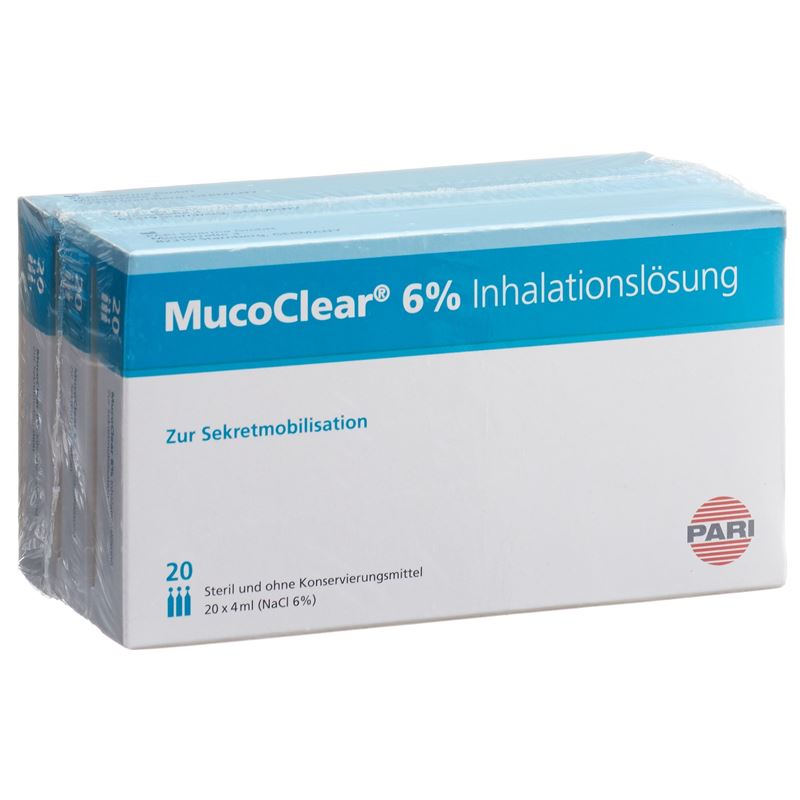 PARI MucoClear 6 % NaCl Inhalationslös 60 Amp 4 ml