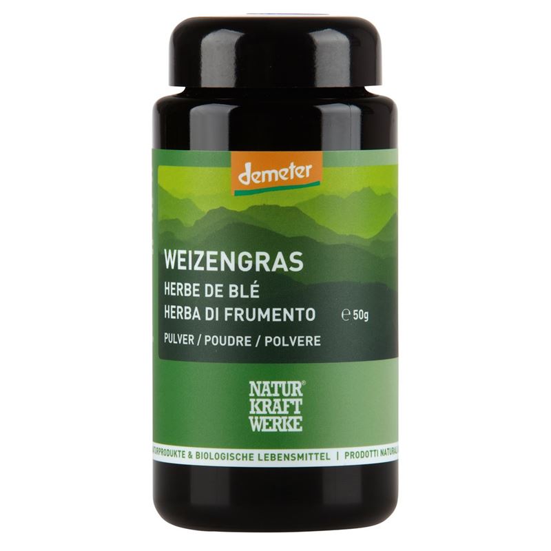 NATURKRAFTWERKE Weizengras Pulver Demeter 50 g