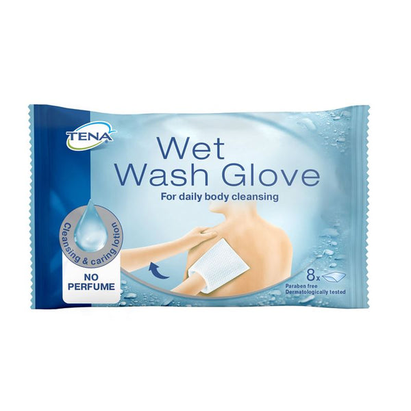 TENA Wet Wash Glove unparfümiert 8 Stk