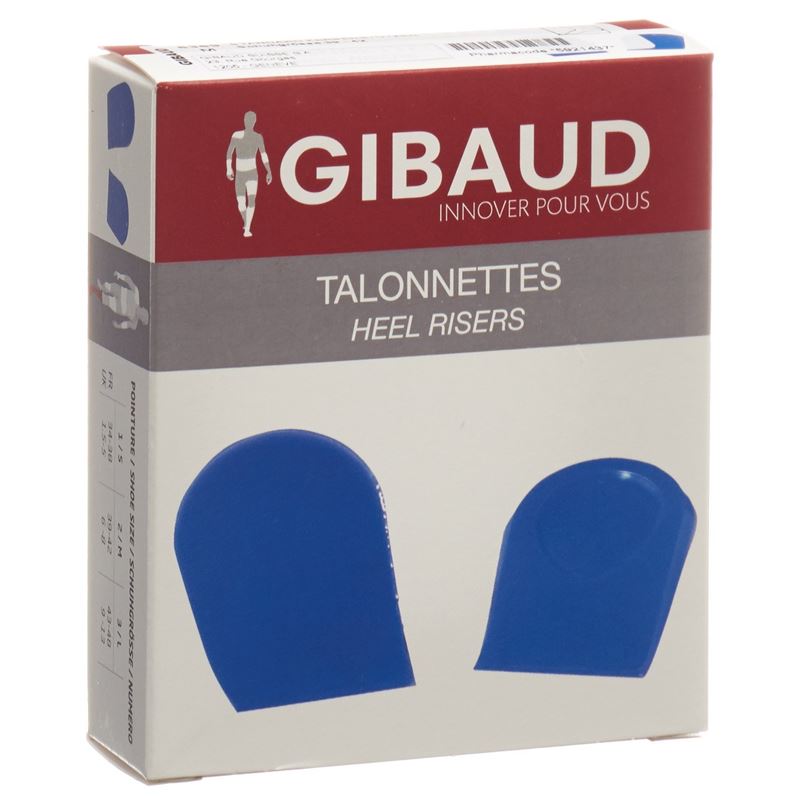 GIBAUD Ferseneinlagen Gr2 39-42 Silikon bl 1 Paar