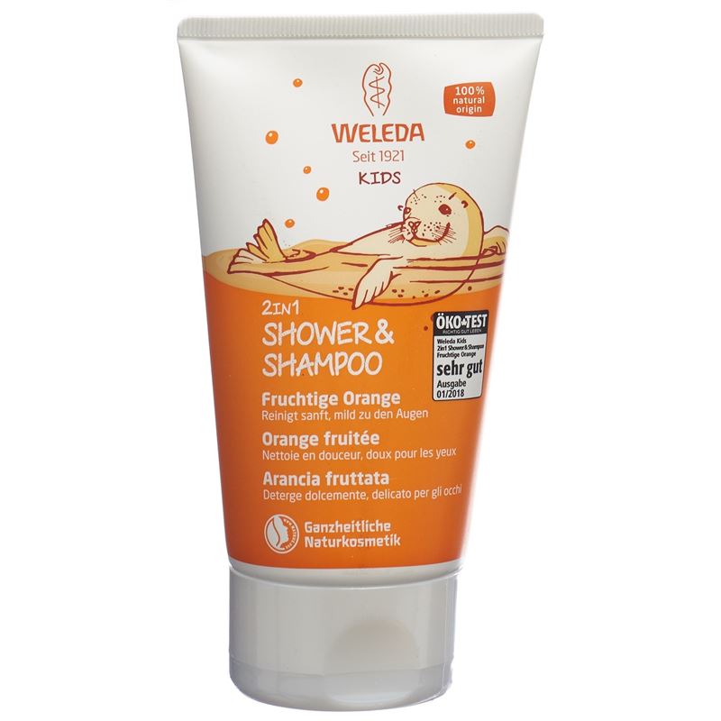 WELEDA KIDS 2in1 Shower&Shampoo Frucht Oran 150 ml